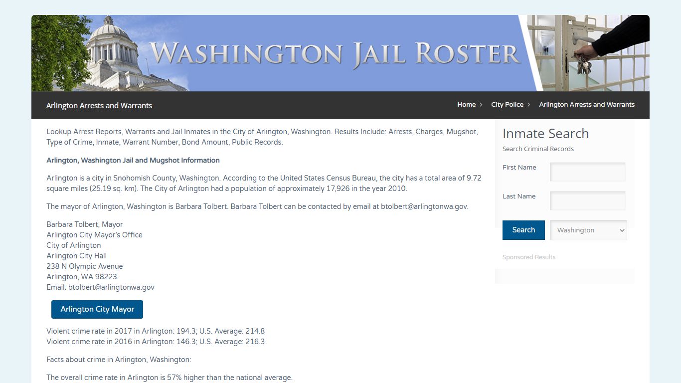 Arlington Arrests and Warrants | Jail Roster Search